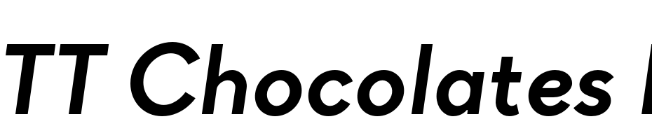 TT Chocolates Bold Italic Font Download Free